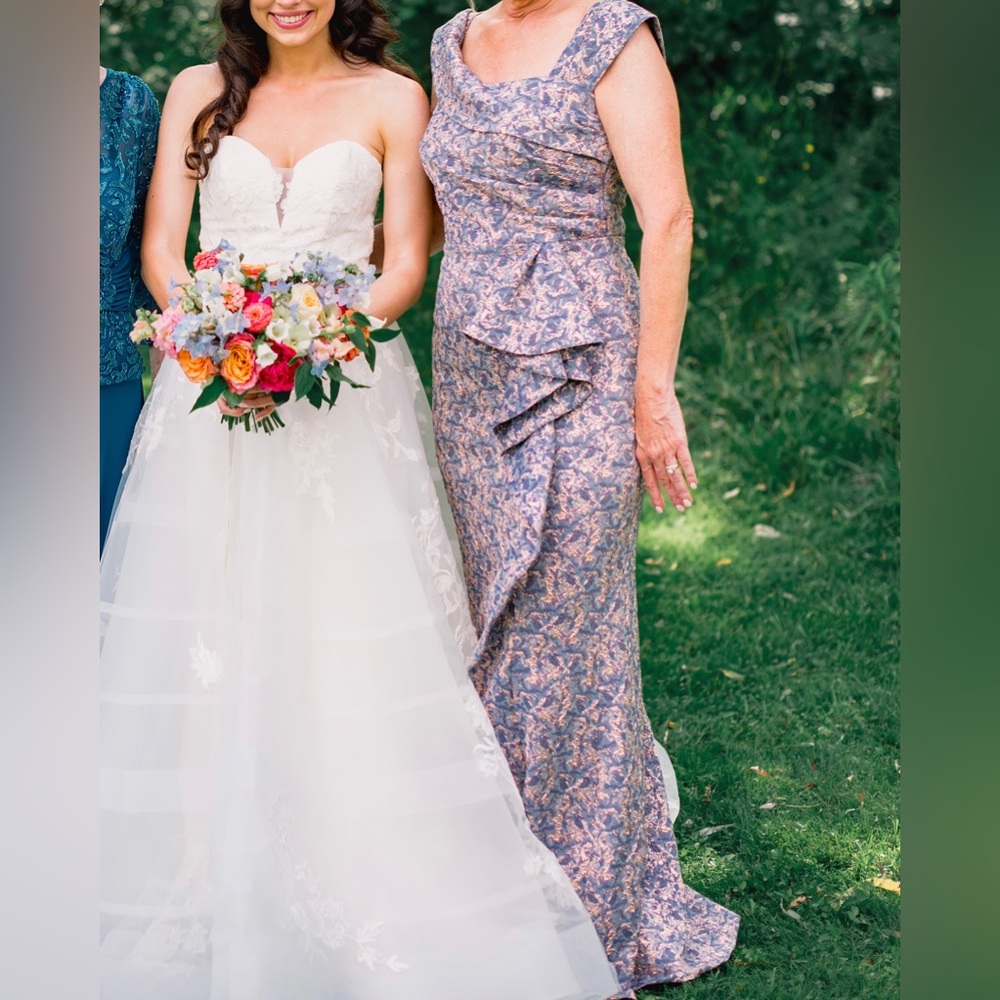 Rickie Freeman Teri Jon Jaquard Maxi Dress - MOB Dress WORN ONCE - Picture 9 of 9